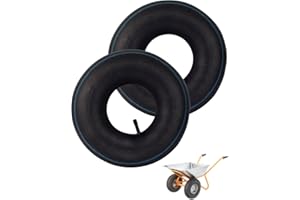 LAOYE 2 szt. Komora powietrzna 4.10 3.50-4 Zawór prawy TR13, dętka 4.10/3.50-4 do wózka transportowego na 4 koła - komora powietrzna 4"
