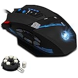 zelotes Souris Gamer Filaire,Souris Gaming Ergonomique,12 Boutons Programmables,4000DPI Souris Ordinateur,Souris Filaire Opti