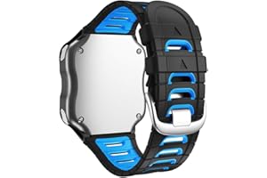 WIIKAI Bracelet de montre de rechange compatible avec Garmin Forerunner 920XT, bracelet de montre en silicone