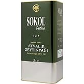 Sokol Delice Nat&uuml;rel Sızma Zeytinyağı - Soğuk Sıkım, Ayvalık Mahs&uuml;l&uuml;, D&uuml;ş&uuml;k Asit (5 Litre)