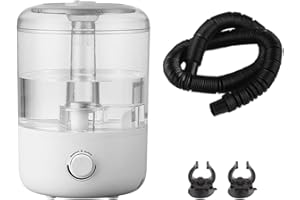 F Fityle Reptiles Humidifier, Top Fill Reptile Fog, Professional Terrarium Humidifier 4L for Amphibians, Chameleons and Bearded Dragons, Single Tube