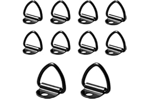 CHENGCKJ 10 Pcs Anneaux D'arrimage, Charge 400KG Crochet D'arrimage, Robuste Anneau Arrimage en V, Acier Inoxydable Crochet Remorque pour Remorques Camion Roues Voitures Bateaux Kayak