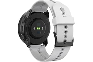 ANBEST Bransoletka 22 mm, kompatybilna z Suunto 9 Peak / Suunto 5 Peak, miękki silikon, sportowy pasek zamienny do zegarka Suunto 5 Peak, z metalowym zatrzaskiem i pierścieniem zapobiegającym