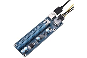 Richer-R Pci-e Express Extender, Mini PCI-E to PCI Express16x Extender Riser Adapter With SATA Power Cord for Video Card Mining