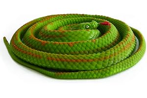 Squishy Green Bamboo Viper Snake- Prank Toy Läskig Simulering Djurmodell - Stort mjukt elastiskt (4,4 fot / sträck upp till 1