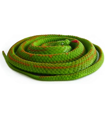 Lot 4 Faux Serpents Réalistes 70 Cm – Serpent Caoutchouc Jardin Pour Éloigner Oiseaux, Farces Et Décoration