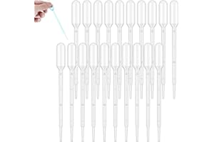 GEEHUA Amabro 20 pipette monouso in plastica 1 ml pipette di trasferimento pipette monouso contagocce contagocce monouso contagocce contagocce adatte per lezioni scientifiche a casa, esperimenti