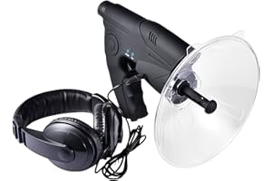 Monokular Teleskop Richtmikrofon Parabolmikrofon Abhörgerät, Parabolantenne Richtmikrofon, Monokulares X8-faches Fernhören, Teleskop Zum Abhören von Vögeln, Bush Walking, Jagd, Camping-Werkzeu