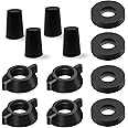 Replacement Kit for Berkey® Water Filter System Elements - 4 wing nut, 4 Washers & 4 water filter hole plugs Compatible with Berkey® Gravity Water Filter System and Black Activated Carbon Filters