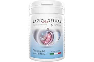 ALOHALABS Sazio Pro Deluxe Intensive Integratore Dimagrante Perdita Di Peso Veloce Blocca Fame Saziante Forte Dimagrante 120 compresse