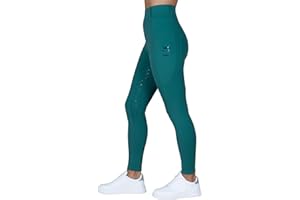 Royal Horsemen Reitleggings Damen & Mädchen (Gr. XXS-XL) - Silikon Vollbesatz - Bequeme Highwaist Reithose - Mit Handytasche und Gürtelschlaufen