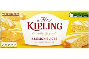 Mr Kipling Lemon Layered Scheiben (6 pro Packung) - Packung mit 2