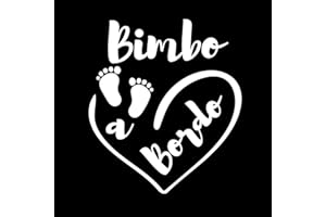 Bratiki Adesivo Bimbo a Bordo per Auto, Resistente agli UV e Impermeabile, 16 x 14 cm, Unicorno e Tigre, Multicolore, Vinile, Adesivo Auto