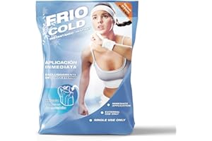 PRACTICOSA Bolsa de Frío Instantáneo para Lesiones. Bolsa Higiénica Fría de Un Solo Uso para Primeros Auxilios. Compresas de Frío Multiusos para Rodilla, Tobillo y Espalda. 14x19 Cm. 1 Unidad