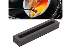 BEICHI Graphitguss Schmelz, Graphit Barren, Graphit Gussform, Schmelz Ingot Form Ingotform 3,5 Zoll Außenlänge Gold Silber Schmelzen Raffinerie Graphit Gussguss Gusswerkzeug für Fabrik