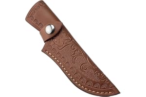 LPITOY Knife Sheath, Leathers Knife Pouches Hunting Knife Holsters Leather Knife Sheaths Pouches for Outdoor Hunting Knives Sleeve Knife Edge Guard