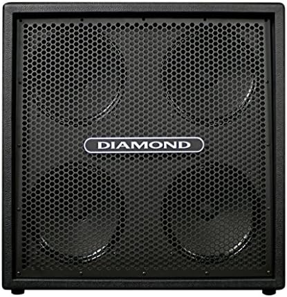Diamond Amplification CC412BKM Custom 4 X 12 Inches Cabinet - Black Metal Grill