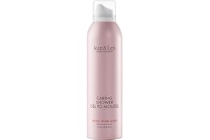 ‎JEAN & LEN Jean & Len Caring Shower Gel To Mousse Peony & Lychee, mit Mandel-, Jojoba- und Babassuöl, für ein duftendes Reinigungserlebnis, für normale Haut, Duschschaum, ohne Parabene & Silikone, vegan, 200 ml