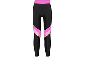 TiaoBug Mädchen Sporthose Sport Leggings in schönen Kontrastfarben Tanz Laufen Tights Fitness Yoga Pants