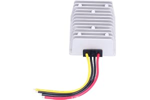Alomejor 24V to 12V Converter, Die-cast Aluminum, 40A Output | Vattentät design, Effektiv värmeavledning, För motorer och navigationssystem