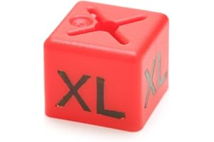 Complete Retail Solutions Ltd 50x XL SIZE CUBE GARMENT CLOTHES MARKER SIZE NUMBER PACK OF 50 EACH SIZE XL