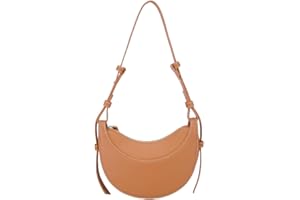 DKIIL NOIYB Torba damska z półksiężycem, mała torebka Y2k, skórzana torebka na ramię, nowoczesna, torba na ramię, z dwoma regulowanymi