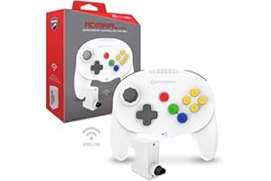 HYPERKIN Admiral Premium Wireless BT Controller for N64 (White)