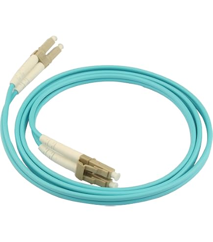 GINTOOYUN Câble à fibre optique LC vers ST - Classe A - Connecteur en céramique LC vers ST Single Mode Dual Core - Câble à fibre optique pour transfert de données optique