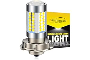 Ruiandsion 1pc P26S LED lampadina da DC 6V luminosa eccellente 3030 66SMD chipset con la lampadina LED bianco 6000K proiettore per il motociclo della motocicletta faro