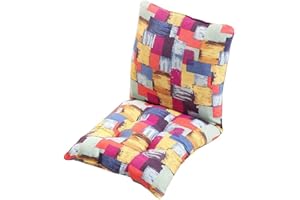 JORTUIO Cuscini per Sedie con Schienale Schienale e Schienale Basso 4/2/1 Pezzi, Confortevole Cuscino Cuscino di Seduta da Interno, Esterno, Cucina, Ufficio e Pranzo Giardino Cuscini ( Color : #14 , Size : 50