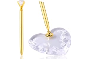 KeaJuidy Hochzeit Kugelschreiber Schreibstift Gästebuch Stift mit Metallhalter Neu für Hochzeitszeremonie Brautgäste Anmeldung am Schreibtisch Braut Verlobung Geburtstagsfeier, Abschlussfeier