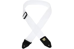 Tracolla (Bianca) Per Chitarra,Basso A Strap