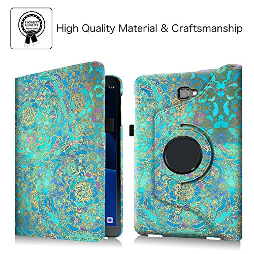 Fintie Samsung Galaxy Tab A 10.1 Hülle – 360° Drehbarer Stand Smart Cover Case Schutzhülle Tasche Etui mit Ständerfunktion Auto Schlaf / Wach Funktion für Samsung Galaxy Tab A 10,1 Zoll T580N / T585N Tablet (2016 Version), Jade - 2