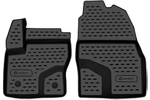 Tapis de Sol TPE Element 3D pour Ford Tourneo Connect (2013-) | 2 pièces Avant | Tapis de Sol de Voiture 100% sur Mesure, Tapis de Voiture en Caoutchouc