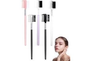 FUGLUS 5 piezas Peine removedor manchas de lágrima, doble cara para ojos perro, peine de aseo doble cabeza, herramienta multiusos para mascotas pequeñas, gatos