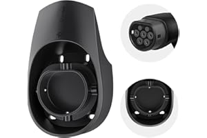 ThinsGo Wallbox Ladekabel Organizer Wandmontage Anschlusskabelhalter Halterung Typ 2 Ladegerät Adapter für Elektroauto mit IEC 62196-2 Stecker