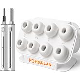 Pohgelan AirPods Pro 2./1. Nesil Yedek Kulak U&ccedil;ları, G&uuml;r&uuml;lt&uuml; Azaltma Deliği ve Dahili Toz Koruma Ekranı, Temizleyici kitli US