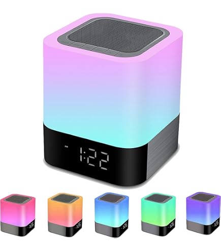 Bontempi Mini Haut-Parleur Sans Fil Avec Micro Et Lumières RGB - Radio, USB, Compact Et Portable