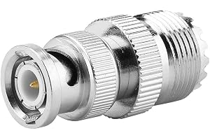 2st BNC hane till UHF hane SO239 PL-259 hona typ koaxialadapter Kabelförlängningsadapter