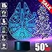 Produktbild Millennium Falcon Lamp, Decoration lamp, 7 Color Mode, Awesome gifts (MT020)