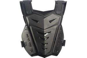 Glixoft Riding Guard Vest Motocross Chest Spine Protector Motorbike Body Armour Anti-fall Protective Gear for Cycling Skiing Skateboarding