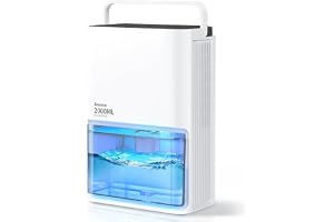 EasyAcc® 2000ml Energisnål Avfuktare(500-650ml/dag) 3 Lägen Avfuktare Tyst Bärbar Miljövänlig Astmavänlig 7-färgsljus Elektri
