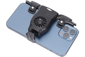 HEAYZOKI Handy-Kühler, Gaming-Controller, Handy-Kühler, Lüfter, Android-Controller-Trigger-Kit, Mute-Handy-Heizkörper mit Aktiven Griffen für Pubg Survival-Spiele