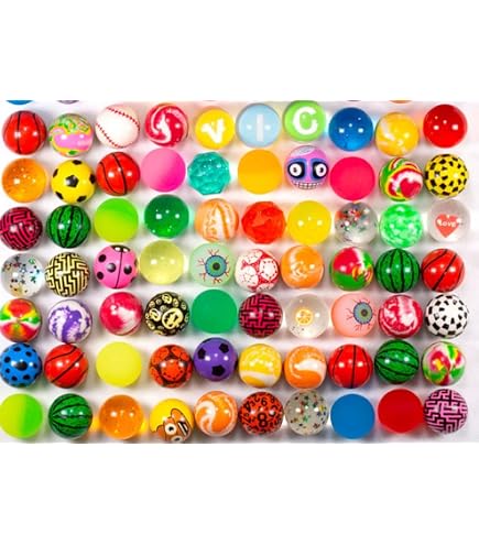 Balles rebondissantes en caoutchouc 100 PCS - Remplisseurs de sacs de fête pour