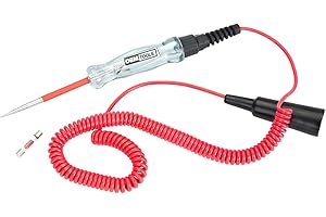 OEMTOOLS OEM Tools 25886 6-24V Circuit Tester | Checks Fuses & Circuits for Shorts | Simple Design | Glowing Light Confirms Current is Flowing | Tester Comes with Testing Probe & Heavy Duty Ground Clamp