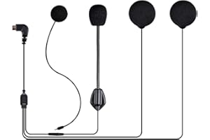 Accesorio para auriculares de intercomunicación Bluetooth Fodsports FX6 (micrófono de pluma cambiable + altavoces de micrófono suave)