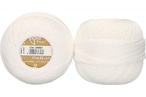 Anchor 4805005-00001 - Hilo de ganchillo (100% algodón, grosor 5, 50 g, 75 g)