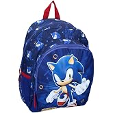 mybagstory - Sonic Still Unstoppable Children's Backpack | Blue School Backpack for Children from 5 Years | Ideal for Primary