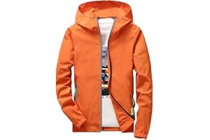 ZYPAINIY Chaqueta Impermeable Hombre con Capucha Detalles Reflectantes - Cortavientos Hombre Resistente Ligero Deporte Running Plegable - Poncho Chaqueta Lluvia Nieve Hombre Impermeable Viaje Fluo Invierno