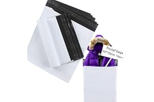 huruirui 50cmX70cm Buste per Spedizioni Vinted 10pcs Sacchetti Spedizione Grandi Vestiti Plastica Postali Imballaggio Sacchetti Nuovi Materiali Opaco e Impermeabile Bianco Auto-Adesivi